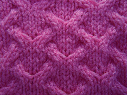 cable with lace knitting pattern